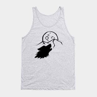 Wolf Howling at the Moon Tank Top